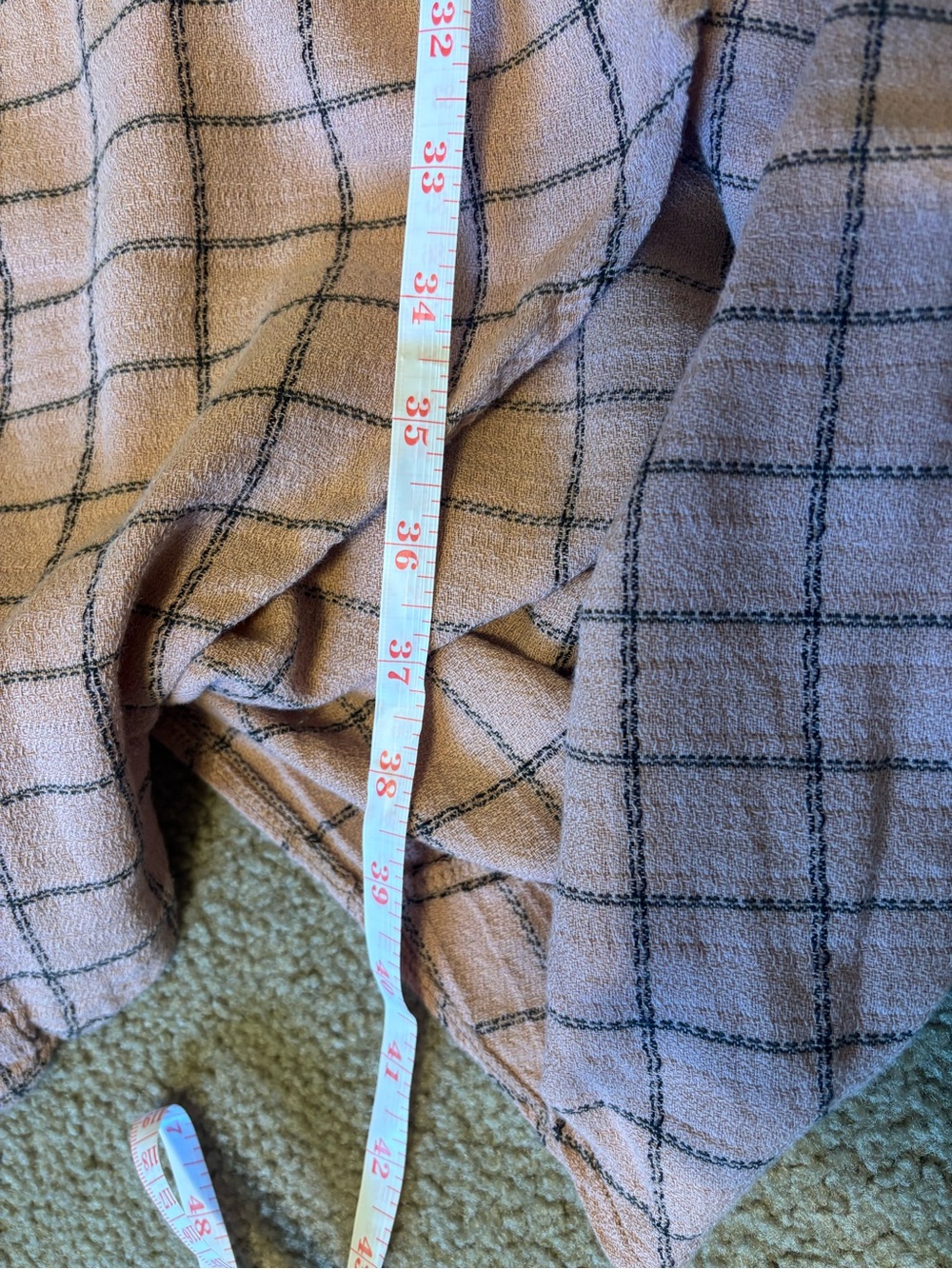 Zara White Tank Top with Pink Checked Midi Skirt - Picture 2 of 3